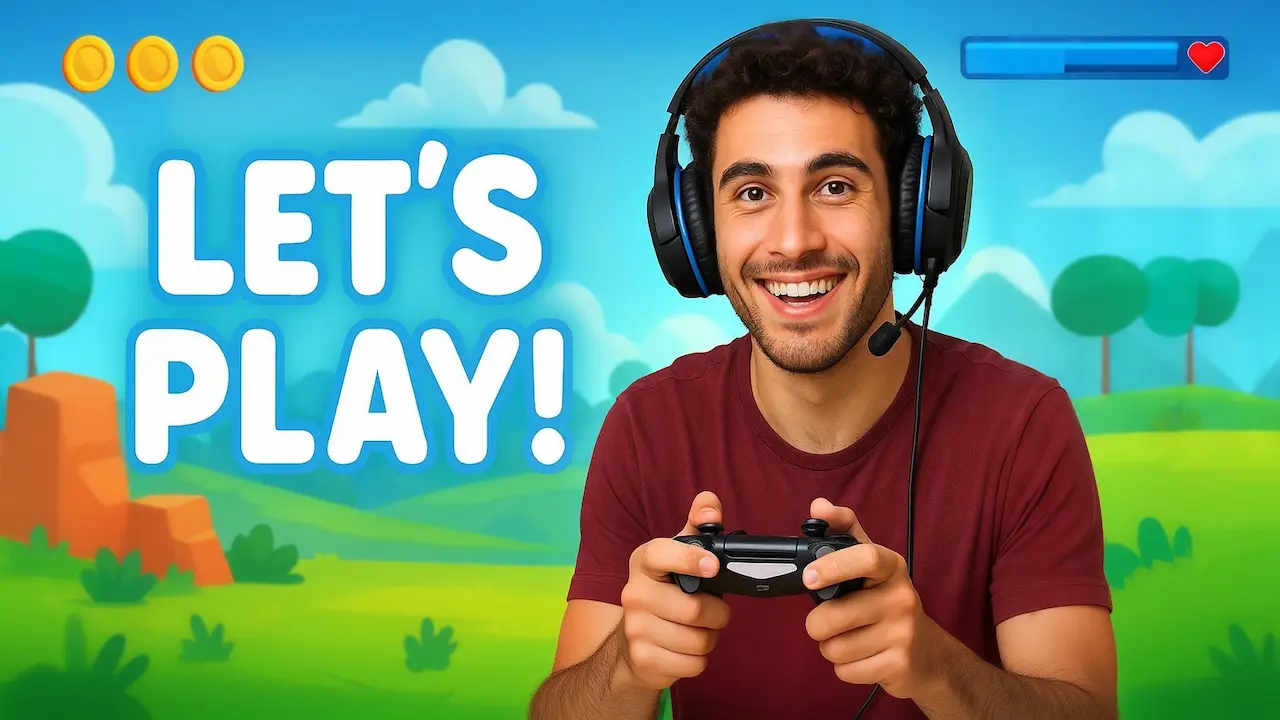 Gaming thumbnail example